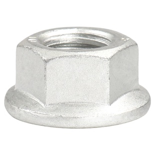 10.9级带齿六角法兰螺母6177达克罗M10*1.25镀锌防松锁紧细牙螺帽