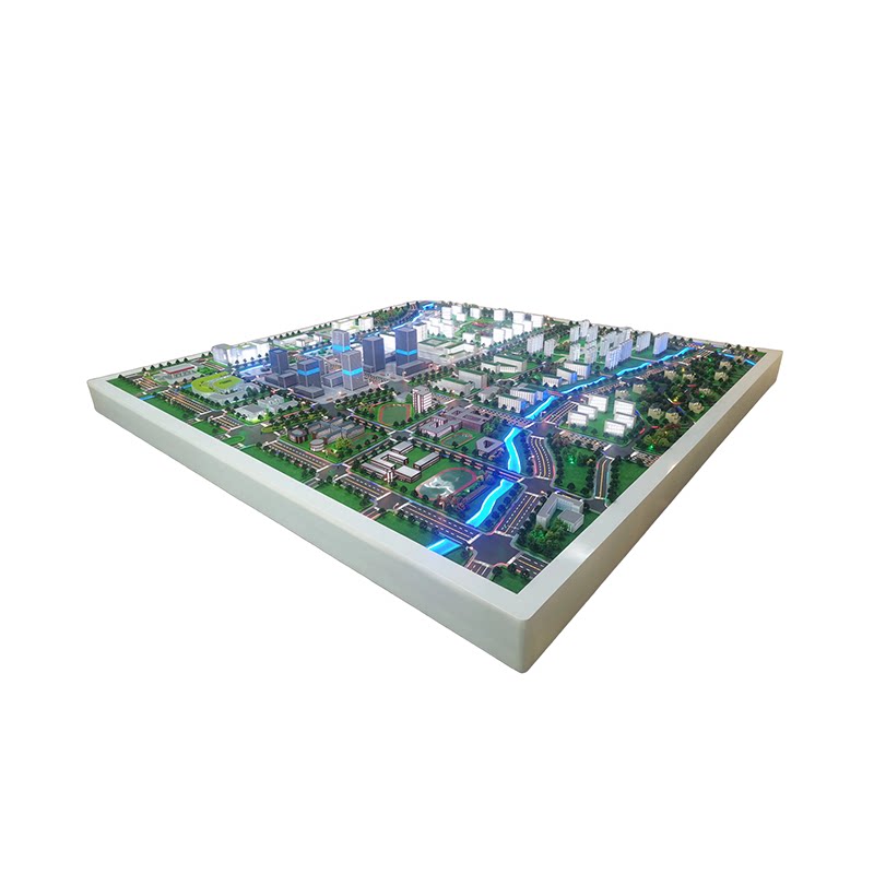 城市规划道路建设沙盘模型定做城市智能交通规划沙盘模型定制