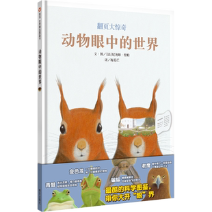 【信谊图书旗舰店】动物眼中的世界儿童少儿绘本3-4-5-6-7-8-12岁精装超大科普百科故事书籍全景视觉大发现图画书一二三年级翻翻书