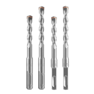 德力西加长穿墙方柄冲击钻钻头混凝土圆柄两坑两槽水泥过墙电锤钻