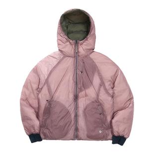 瞬时山野Monterest户外透视结构双面穿90白鸭绒防泼水连帽羽绒服