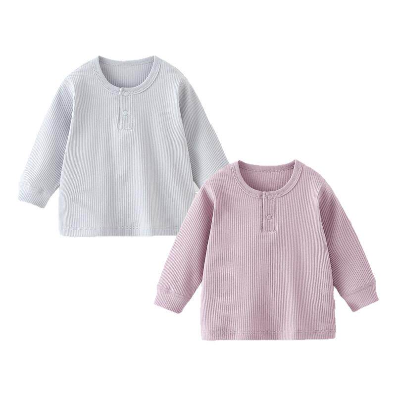 婴儿秋衣早秋季单上衣打底衣服宝宝睡衣儿童家居服纯棉内衣贴身