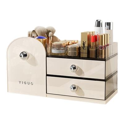 化妆品收纳盒高级感桌面2024新款护肤防尘家用大容量梳妆台置物架