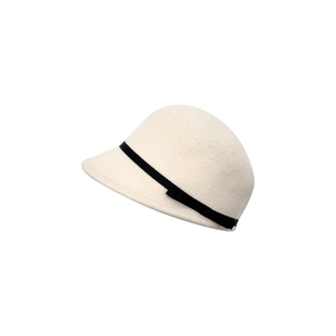 法式优雅羊毛小礼帽女冬季气质羊毛马术帽千金风画家帽赫本报童帽