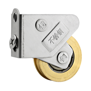 768铝合金门窗滑轮不锈钢轴承尼龙轮老式推拉窗户轨道滚轮移窗轮