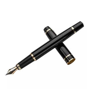 正品英雄7032硬笔书法办公钢笔0.5mm弯尖美工钢笔1.0mm办公练字笔