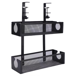 桌下理线架电源线槽整理盒电线收纳办公工位桌面排插支架置物神器