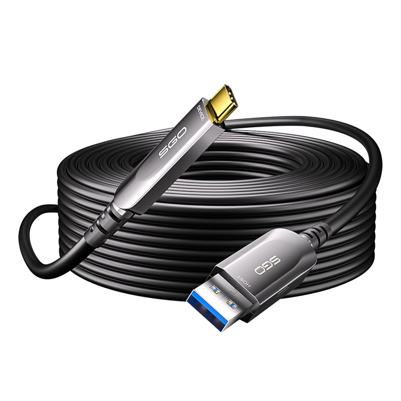 斯格光纤usb3.2转type-c线10Gbps