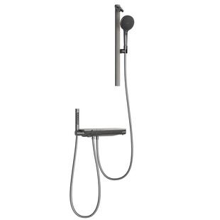 九牧青春版钢琴按键分体式分体方管恒温丝雨淋浴花洒套装25048