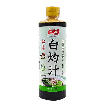 三益松茸白灼汁0脂肪凉拌汁500ml