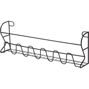 铁艺门后挂式鞋架简易门口家用浴室免打孔壁挂式鞋架收纳神器门上