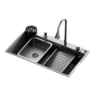 unaxi-P80加厚大单槽5.0mm不锈钢厨房洗菜盆洗碗池小米粒纳米水槽