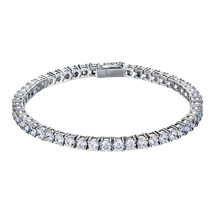 珠宝级~Tennis网球满钻手链925银镀金科技钻10分钻高级感百搭叠戴