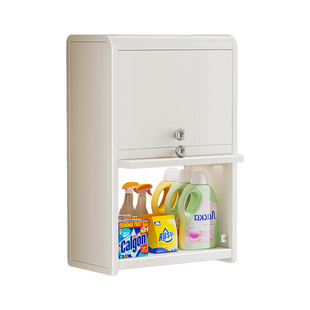 马桶上方收纳柜置物架卫生间免打孔卫生纸浴室厕所后方纸巾储物柜