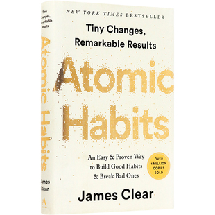 英文原版 原子习惯 精装 Atomic Habits 建立好习惯打破坏习惯的简单方法微小习惯对生活的巨大影响力 自我提升管理进口书正版