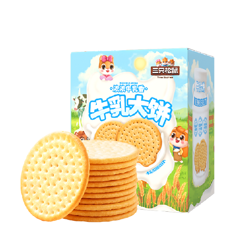 三只松鼠牛乳大饼礼盒1.08kg
