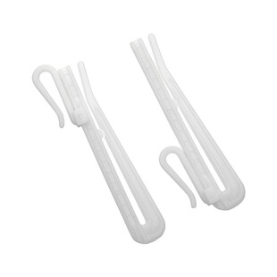 韩式窗帘挂钩韩折s钩布带褶勾扣环塑料钩子配件可调节升降钩加长