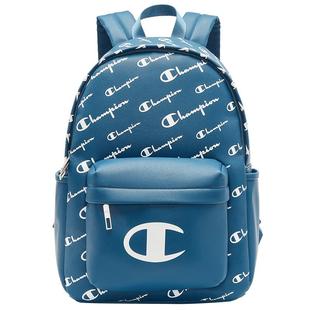 Champion冠军大容量双肩包春季女生满印老花校园书包男通勤背包