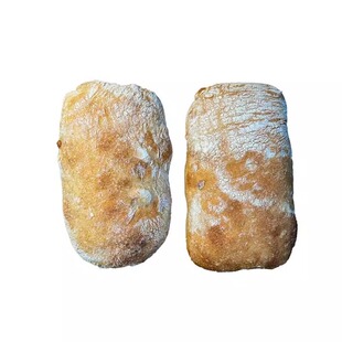 全麦恰巴塔面包胚无添加剂早餐面包低脂手作恰巴塔无蔗糖代餐饱腹