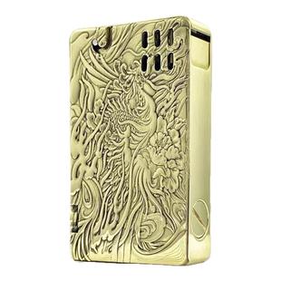 艾斯普里二代黄铜半自动弹射煤油打火机双面激光浮雕抛亮男士送礼