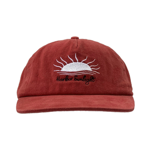 复古红~韩国ins博主同款太阳刺绣平檐帽男女秋冬软顶嘻哈棒球帽潮