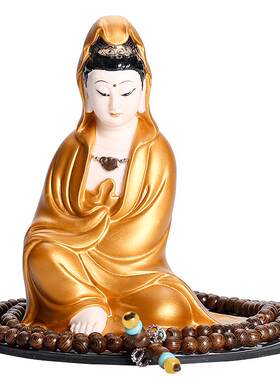 饰品保平安佛像陶瓷车载香水座