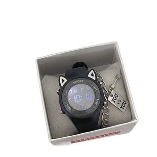 ins风高颜值儿童手表女初中生小学生专用只看时间夜光闹钟电子表