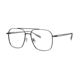 暴龙近视眼镜框男士双梁飞行员大框眼睛框度数镜架BJ7150 BJ7350