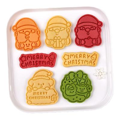 圣诞老人饼干模具圣诞狗糖霜曲奇
