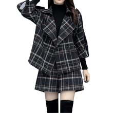 2019秋冬新款胖妹妹洋气毛呢外套1