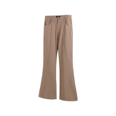 羊绒复合喇叭裤高腰美式复古