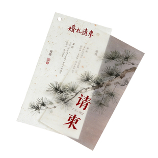 硫酸纸婚礼请柬定制结婚明信片贺卡祝福卡留言卡感谢卡设计订婚邀请函封面衬纸半透明扉页特种纸卡片定做