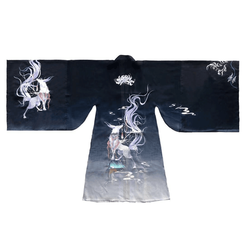 【初夏笙歌】 异兽 乘黄大袖披风 重工刺绣 限量男款女款汉服现货