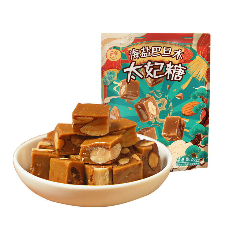 乐奈海盐巴旦木太妃糖