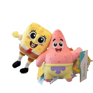 正版海绵宝宝背书包包挂件小饰品派大星毛绒公仔玩偶钥匙扣章鱼哥