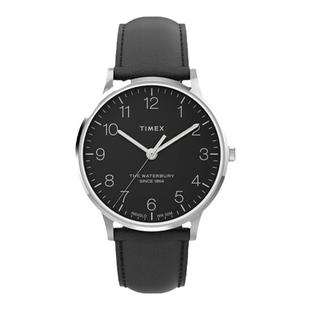 TIMEX天美时Waterbury系列发光表盘商务休闲皮带手表TW2V01500