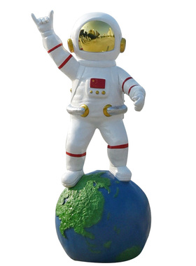 户外玻璃钢大型太空人模型落地