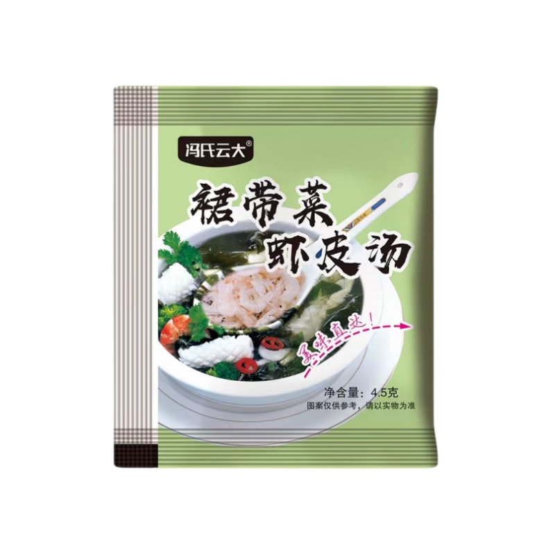 裙带菜虾皮速食汤料包紫菜汤冲泡即食小包海藻汤免煮方便馄饨汤料