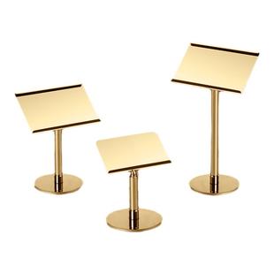 不锈钢台号牌餐牌桌号牌夹餐厅桌牌台卡价格牌自助餐菜牌夹展示牌