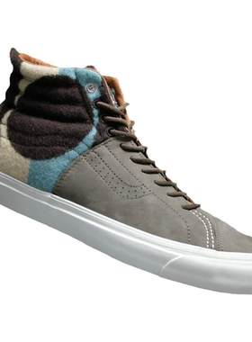 vans系带男女帆布鞋高帮