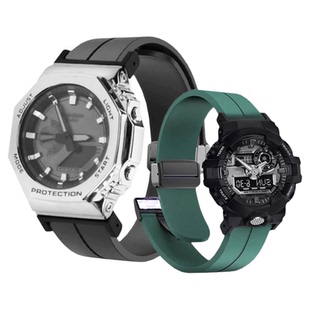 适配卡西欧小方块DW5600 GW-B5600 GM-5600 GW6900改装硅胶手表带