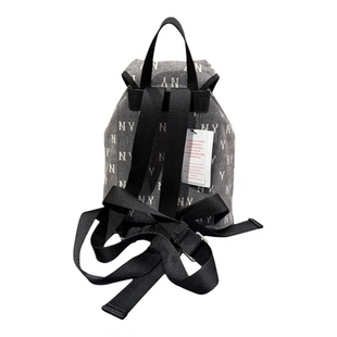 MLB男女情侣2025新款满印老花时尚潮百搭通勤牛仔双肩包3ABKM065N