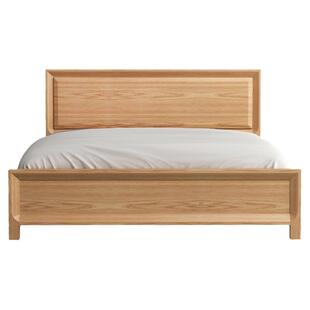 北美白橡木床日式1.5纯全实木床双人1.8米大床原木北欧木蜡油主卧