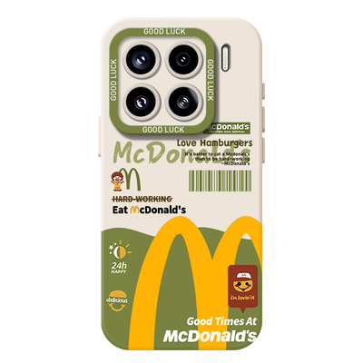 麦门M记小熊手机壳适用小米红米