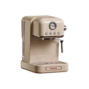 Mckaka复古咖啡机家用小型意式半自动胶囊萃取蒸汽打奶新年礼物