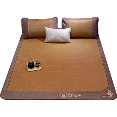 严选2026新款凉席藤席夏季天然夏天冰丝草席子双面冬夏两用床笠款