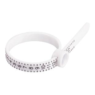 手指测量软尺带放大镜戒指大小测量圈港码手指维度测量圈便携工具