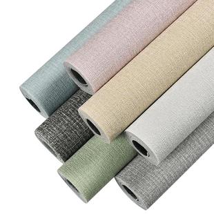 纯白色墙纸自粘防水防潮背景墙卧室温馨宿舍墙贴10米壁纸桌面贴纸