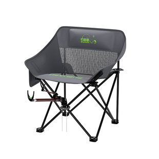 2026新款特斯林透气户外钓鱼专用月亮椅加宽加大折叠便携超轻量