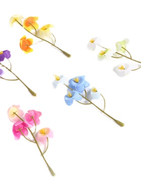 绢花客厅小兰花diy手工配件材料